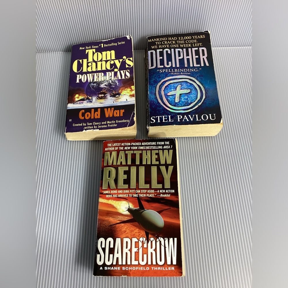 Set of 3 Thriller Paperback Books
